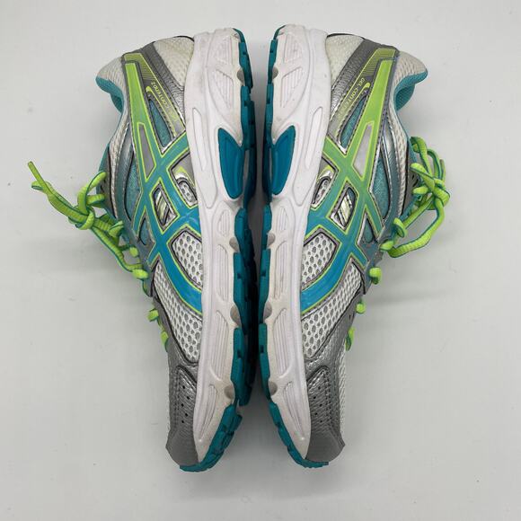 ASICS Gel-Contend 2 Women's Athletic Sneakers - White/Turquoise/Sharp Green - 7 - Picture 8 of 11